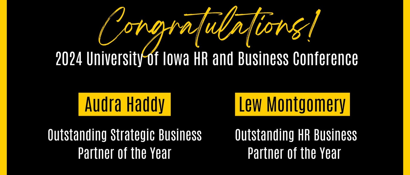 2024 University of Iowa HR and Business Conference Awards