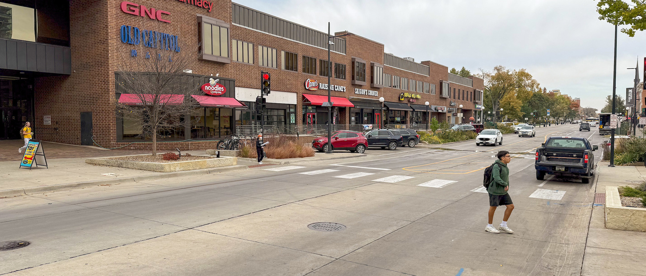 A picture of the Old Capitol Town Center exterior