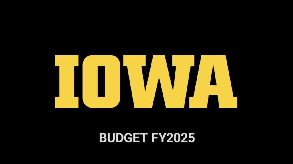 University of Iowa budget video 2025